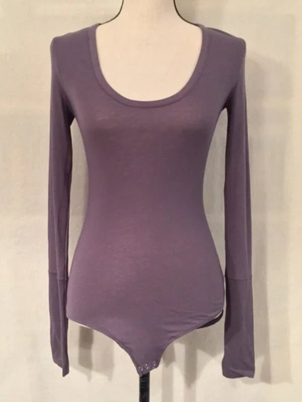 NWT Free People gray scoopneck easy peasy tee bodysuit